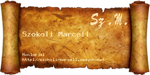 Szokoli Marcell névjegykártya